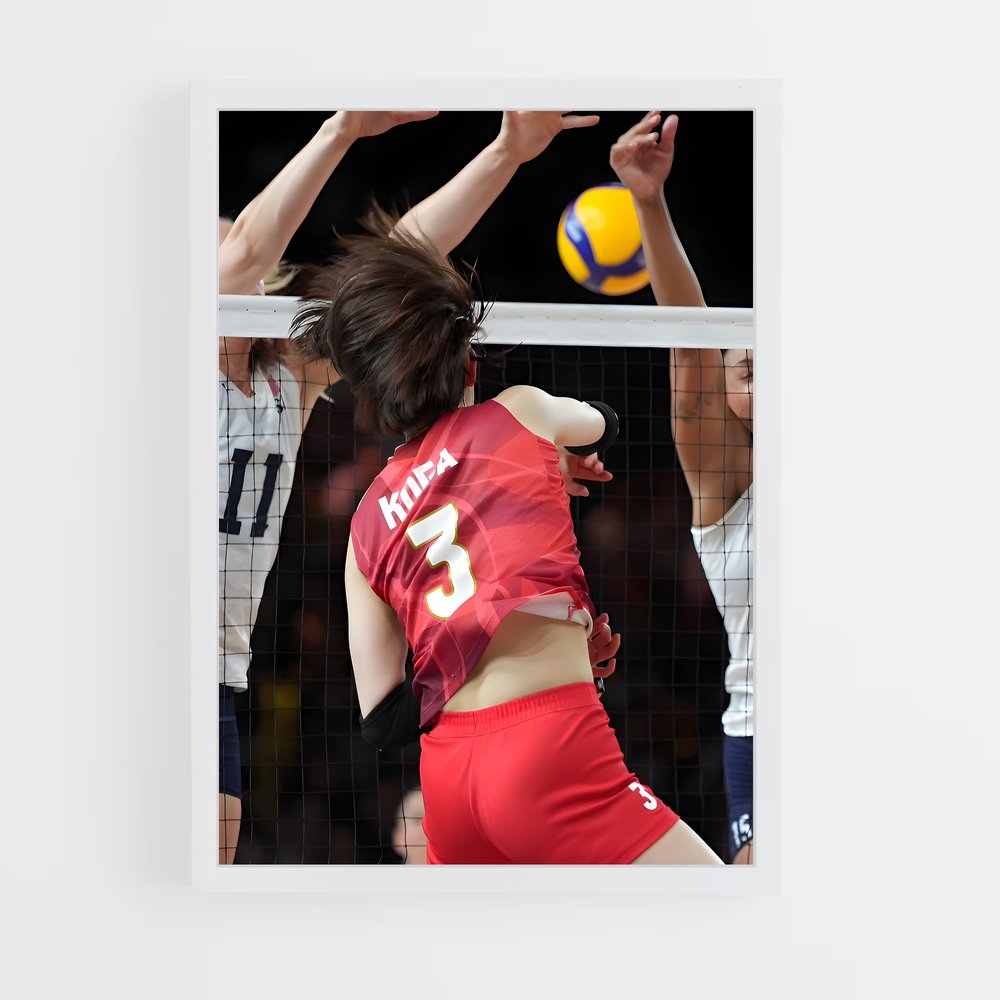 Poster Volée Dynamique – affiche Volleyball (vue 3)